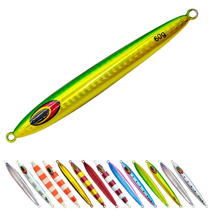 Fishing Lure Buzzbait - シーバス,サバ,マグロ,ボート,漁船,日本用のスロージグナイフルアー,40g, 60g, 80g, 100g