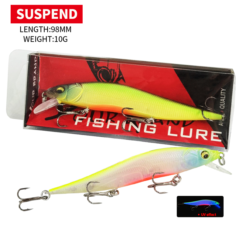 Fishing Lure Jerkbait - 98MM 10G サスペンディングミノー ジャークベイト AURORA 98SP