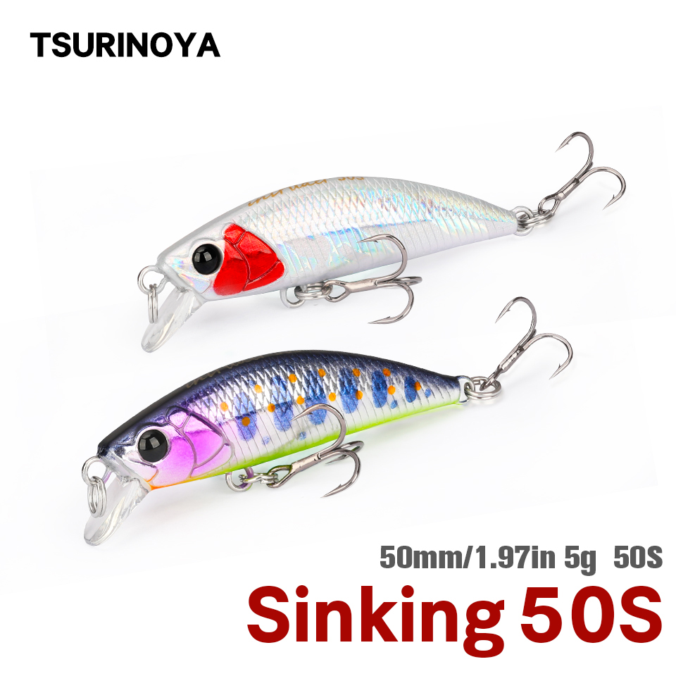 Fishing Lure Jerkbait - TSURINOYA 50S 新色 5 センチメートル 5