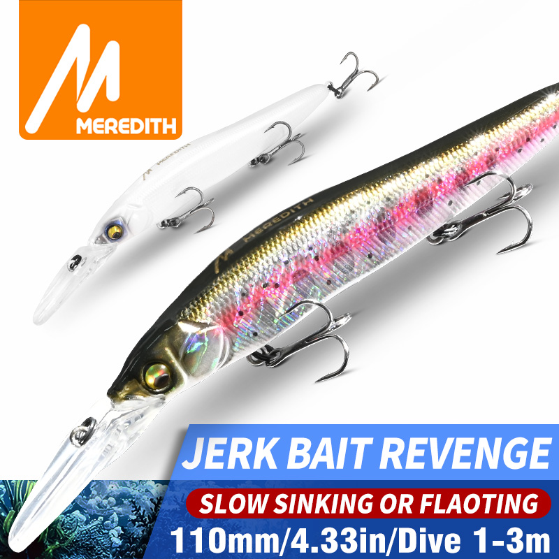 Fishing Lure Swimbait - メレディス ミノー ウォブラー フィッシング ルアー 110mm