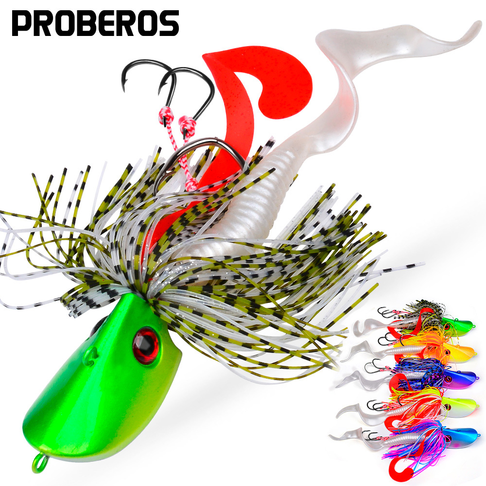 Fishing Lure Blade Bait - プロベロス ウォブラー ブラックフィッシュ バスベイト ジギングヘッド ベイト
