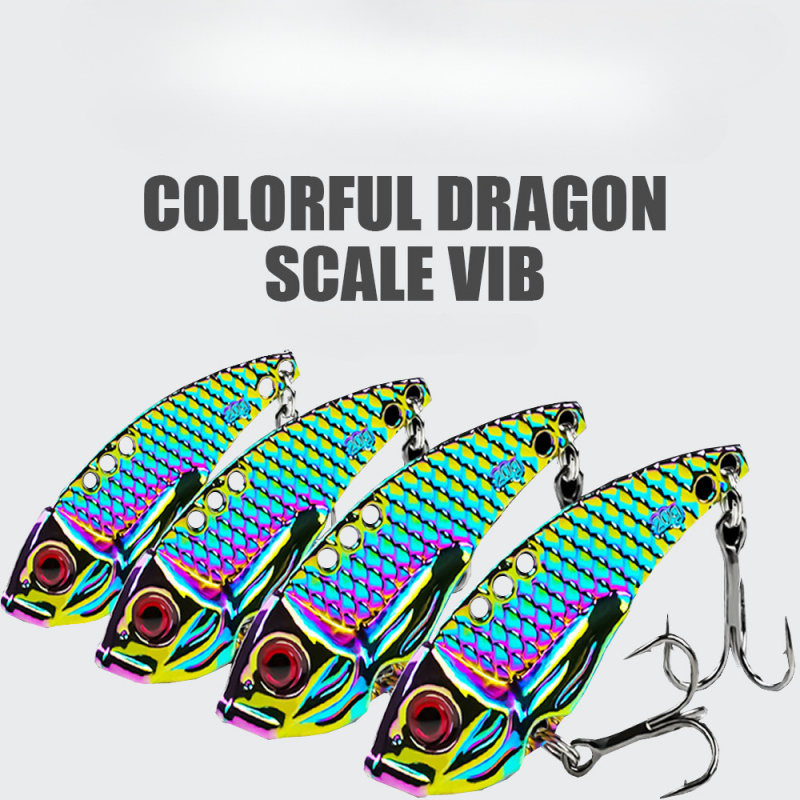 Fishing Lure Blade Bait - ドラゴントゥースVIBメタルブレードルアー、ラッティングメタルジグ＆ダヘドゥドゥVIB人工餌