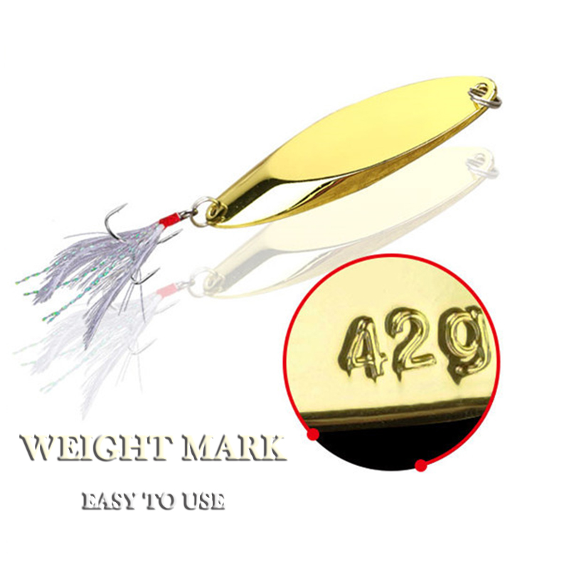 1pc 2.5 グラム-35 グラム金属スプーンルアーシャー - Fishing Lure Spinner のレビューと価格