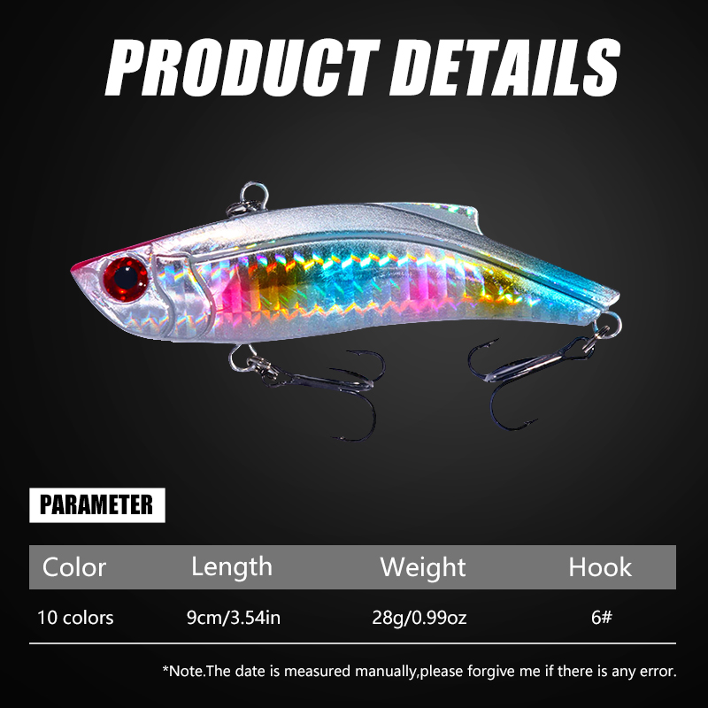 メタルジグベイト 28g スピナー シンキング 3Dアイカラ - Fishing Lure Blade Bait のレビューと価格