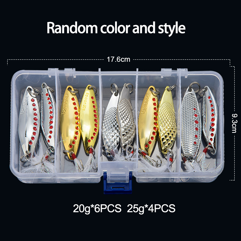 金属スプーンスピナー釣りルアー 5 グラム 7 グラム 10 - Fishing Lure Spinner のレビューと価格