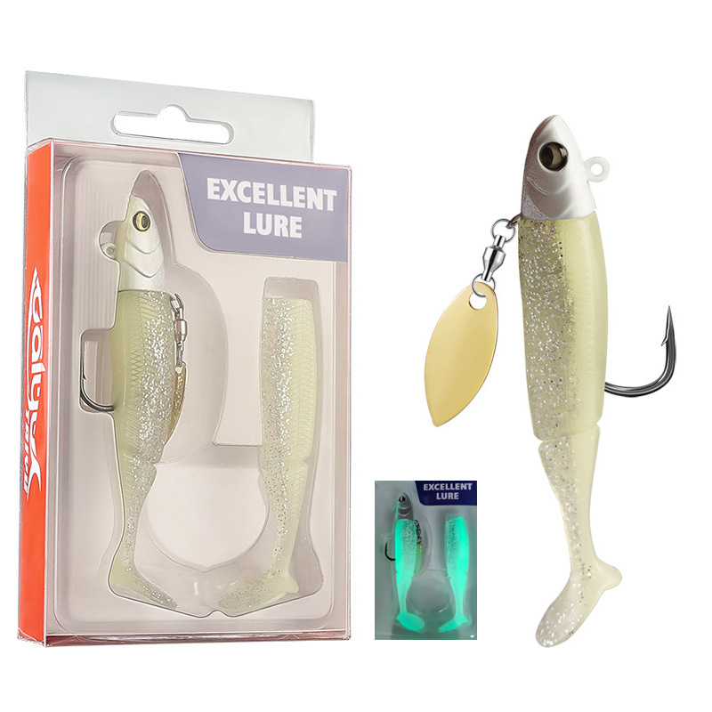 1個入りソフトスイムベイトフィッシングルアーセット、スピナー - Fishing Lure Blade Bait のレビューと価格