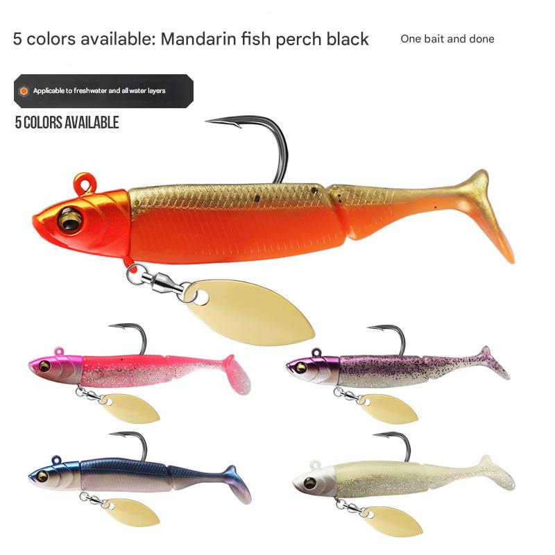 1個入りソフトスイムベイトフィッシングルアーセット、スピナー - Fishing Lure Blade Bait のレビューと価格