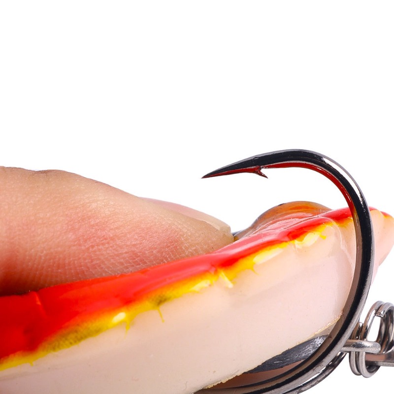 5個入り タートル型フロッグルアー ソフトベイト ダブルフッ - Fishing Lure Blade Bait のレビューと価格