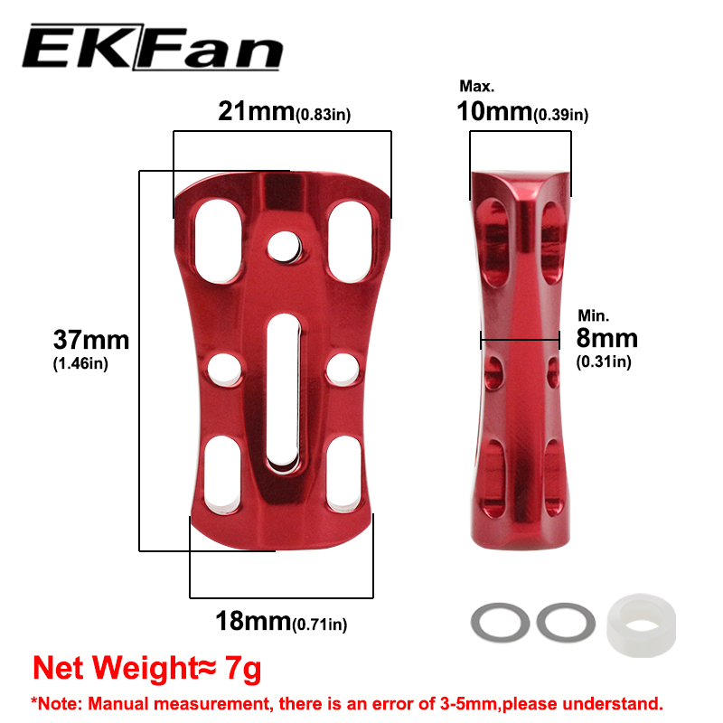 EKFan 1個 アルミ合金製中空フラットスピニングベイトキ - Fishing Lure Spinner のレビューと価格