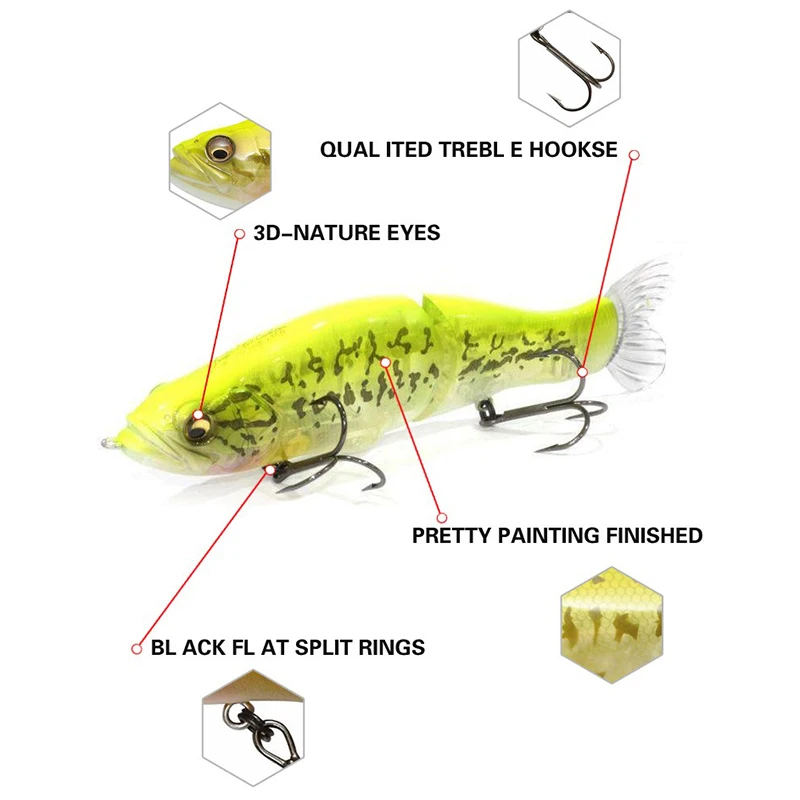 スイムベイト釣り用ルアー 135mm 31g マルチジョイン - Fishing Lure Jerkbait のレビューと価格