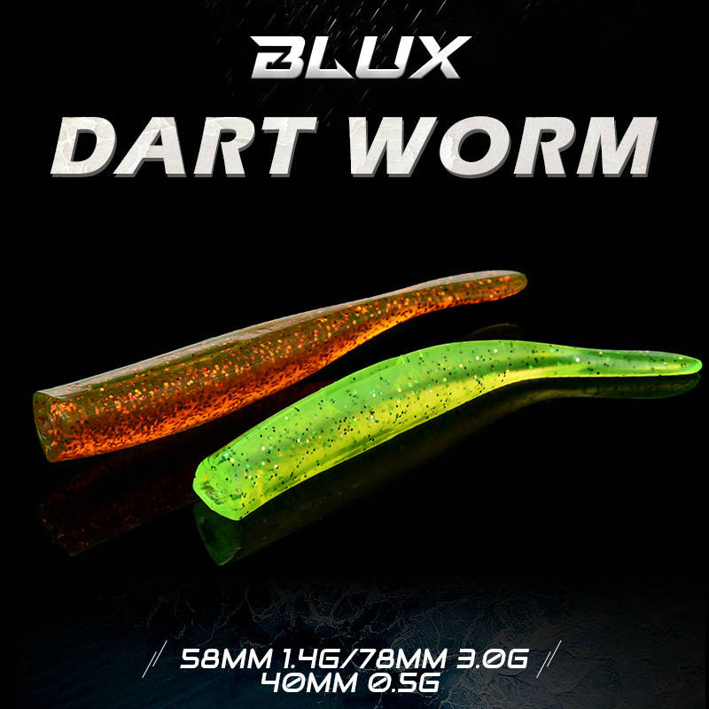 BLUX 新ダーツワームソフト餌 58 ミリメートル 78  - Fishing Lure Spinner のレビューと価格