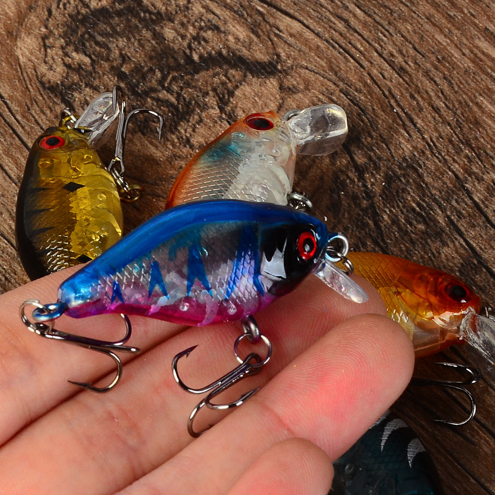 5 個フローティングクランクベイト餌釣りルアーウォブラーカー - Fishing Lure Jerkbait のレビューと価格