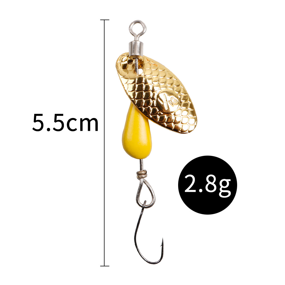 2 個スピナースプーン金属餌釣りルアー 5.5 センチメート - Fishing Lure Swimbait のレビューと価格
