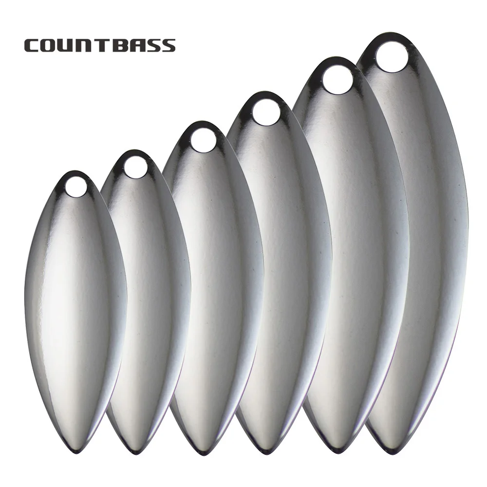 Countbass 50 個サイズ 1-6 ニッケル鋼ヤナギ - Fishing Lure Blade Bait のレビューと価格