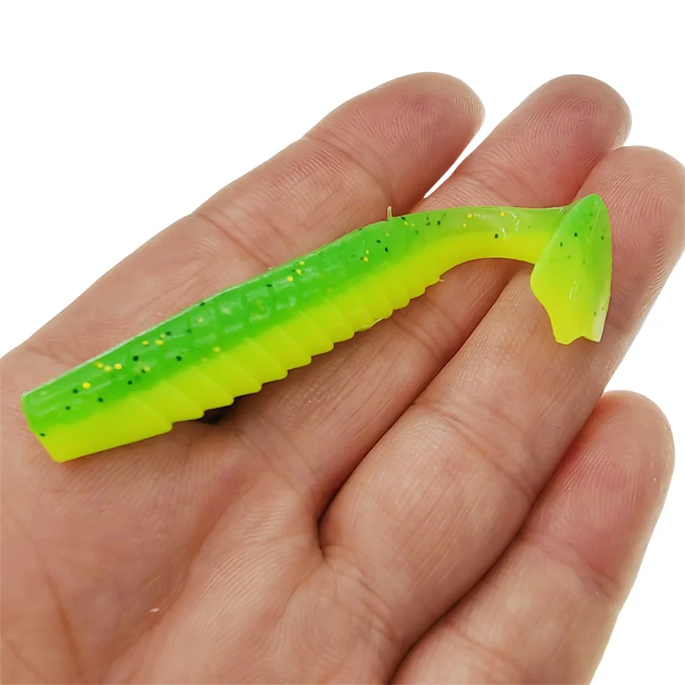 柔らかいプラスチック製の釣りルアー,パドルテール付き,人工餌 - Fishing Lure Soft Plastic のレビューと価格