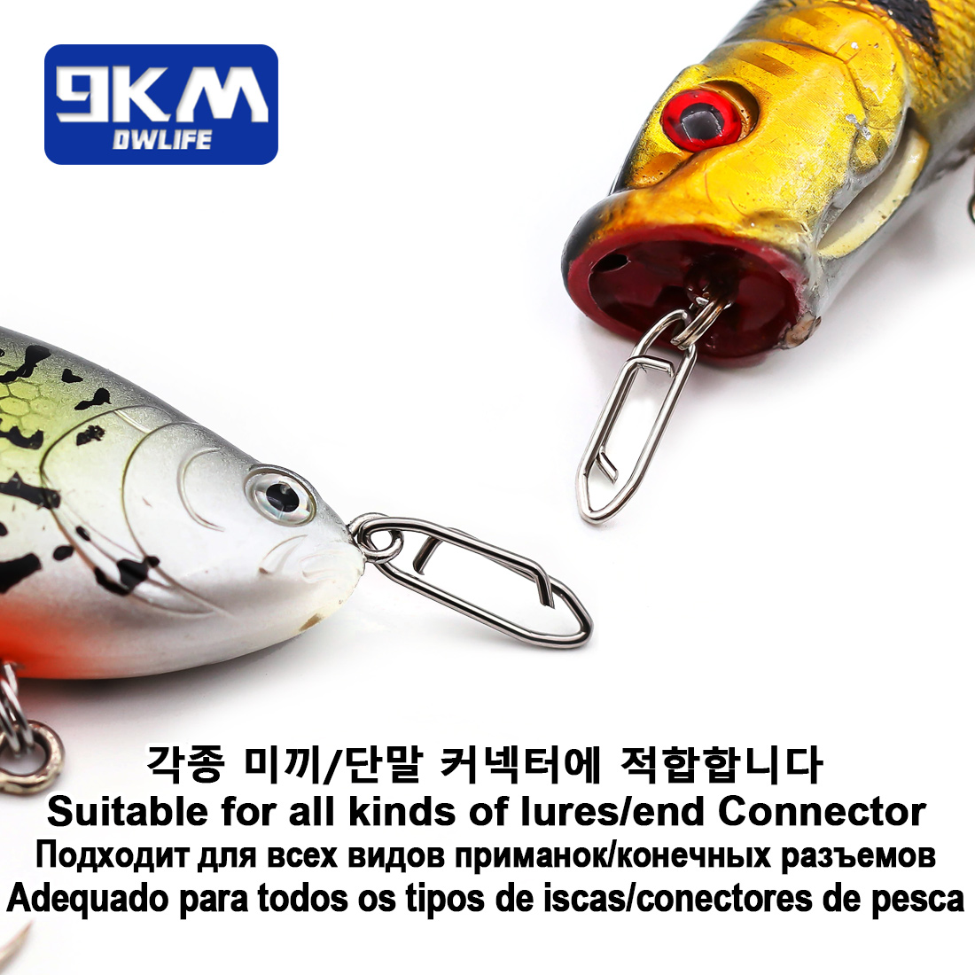 9KM フィッシングスナップキット 110個 ステンレス製パ - Fishing Lure Kit のレビューと価格