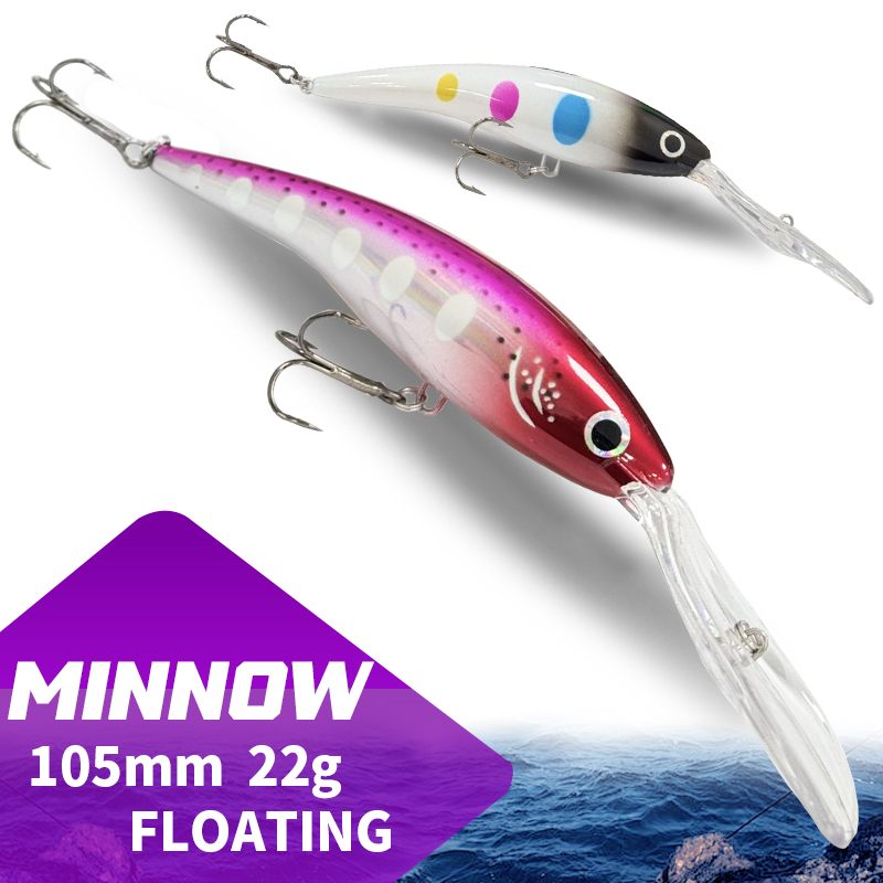 105Fフローティングミノー 105MM 22G ロングリッ - Fishing Lure Jerkbait のレビューと価格
