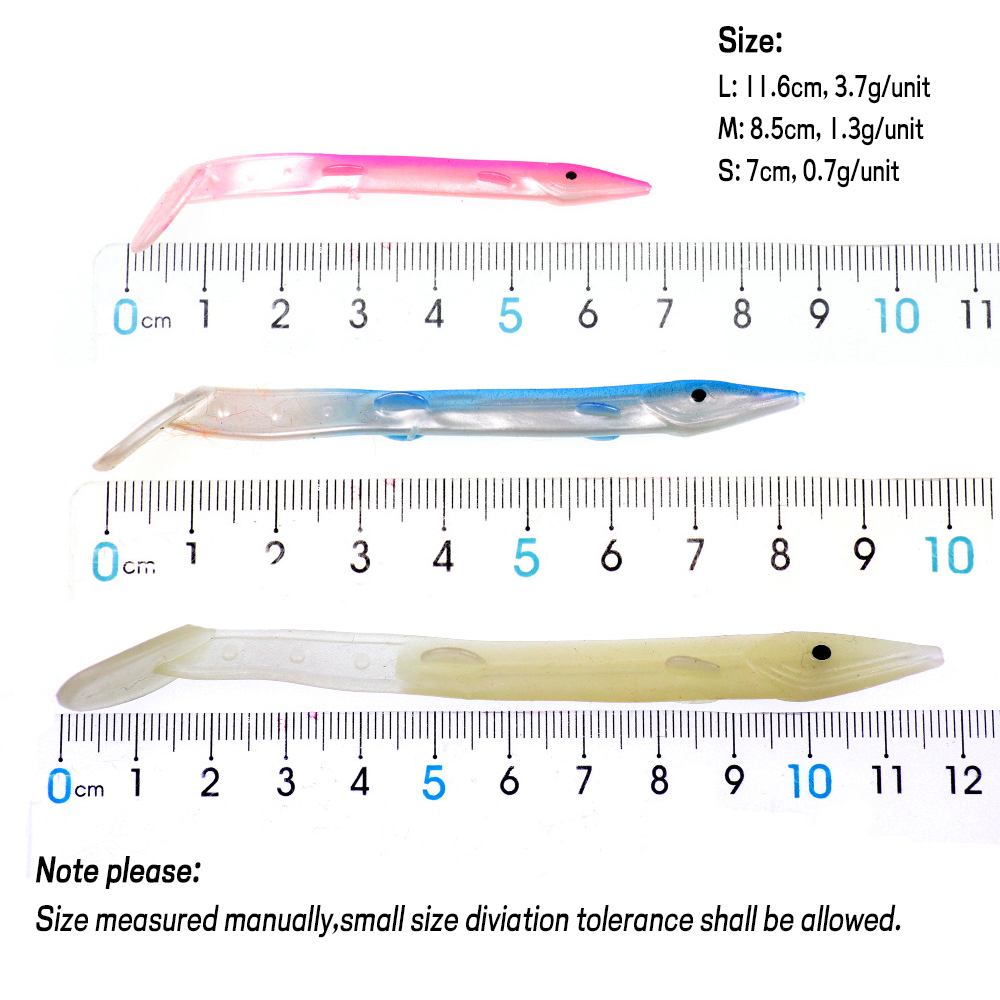 WIFREO 10 個ソフトプラスチック餌魚サビキリグウナギ - Fishing Lure Soft Plastic のレビューと価格