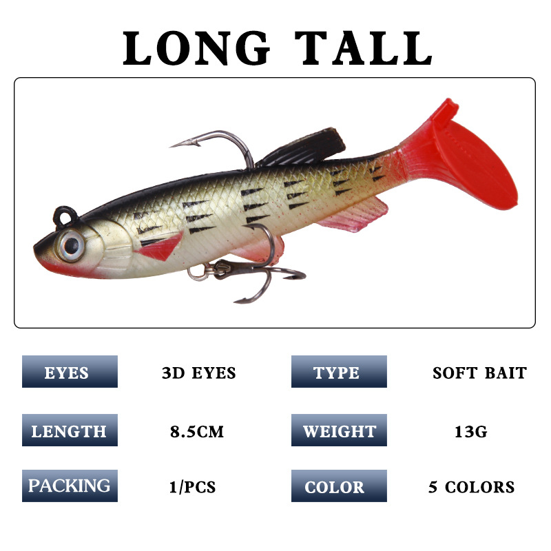 T テールソフト餌ソフトルアーシリコン餌 8.5 センチメー - Fishing Lure Swimbait のレビューと価格